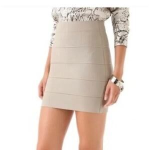 BCBGMaxazria Mini Bandage Skirt in Khaki Small Size NWT